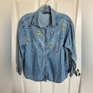 Vintage POOH kids button down or women’s XS